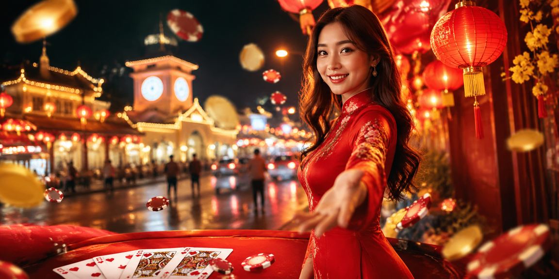 Người dùng tại chợ đêm TP.HCM chơi game trên điện thoại
