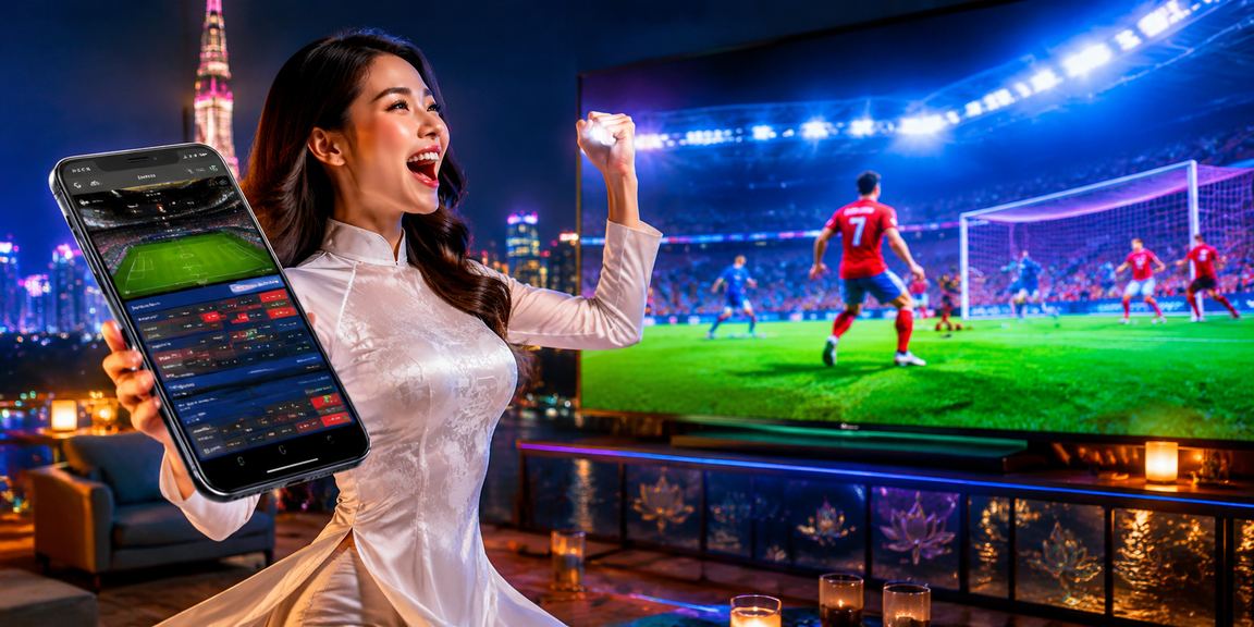 Người dùng tại TP.HCM theo dõi phân tích thể thao trực tuyến trong trang phục áo dài
